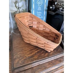 Longaberger Organizer Basket Vintage Genuine Decorative Cottagecore Granny 90s